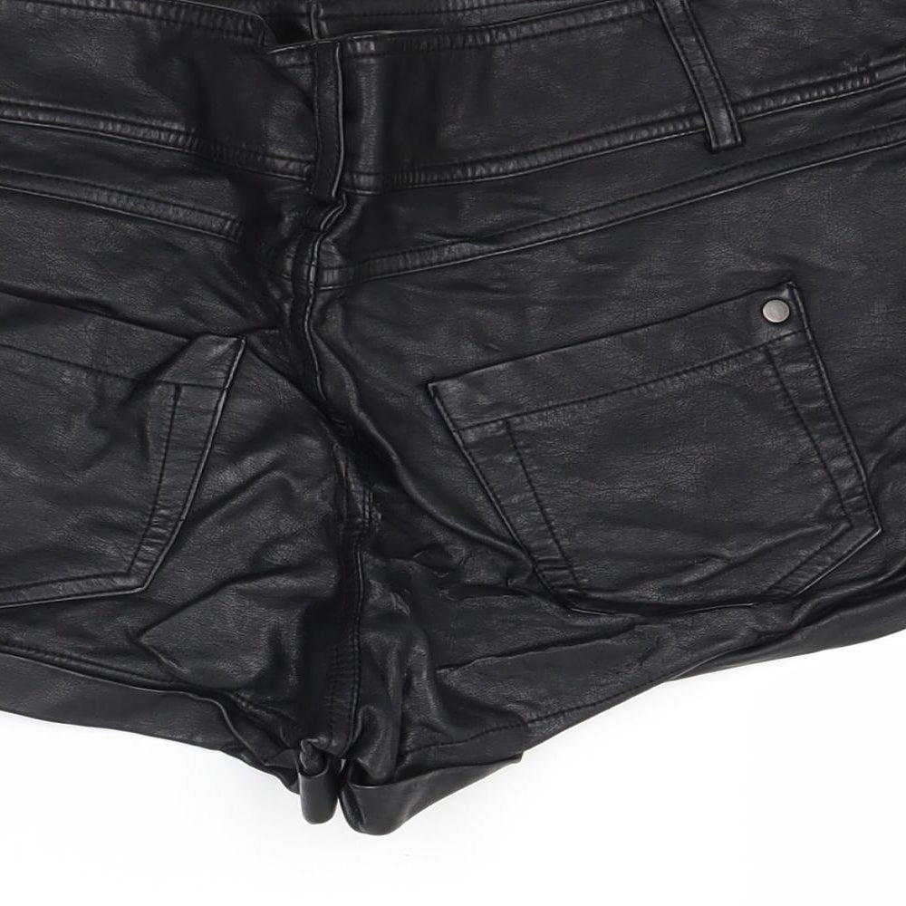 Internacionale Womens Black   Hot Pants Shorts Size 10
