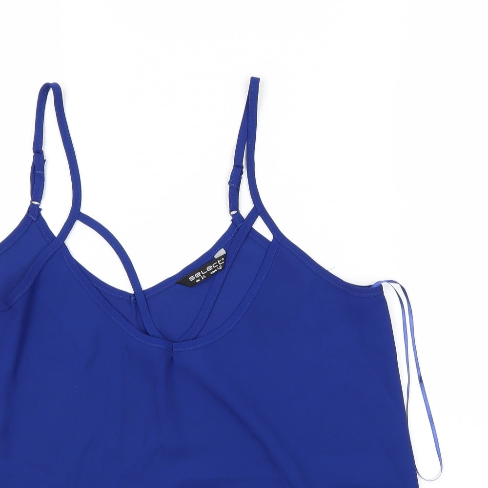 Select Womens Blue   Camisole Blouse Size 14