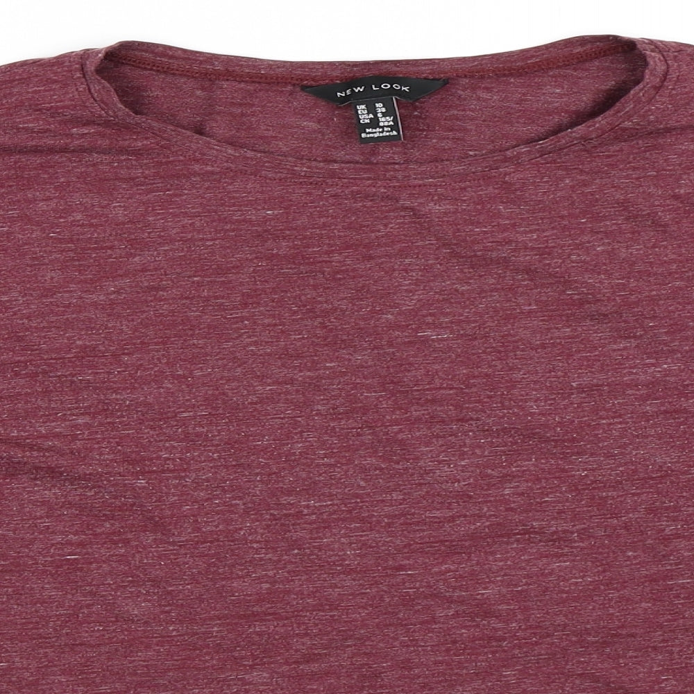 New Look Womens Red   Basic T-Shirt Size 10
