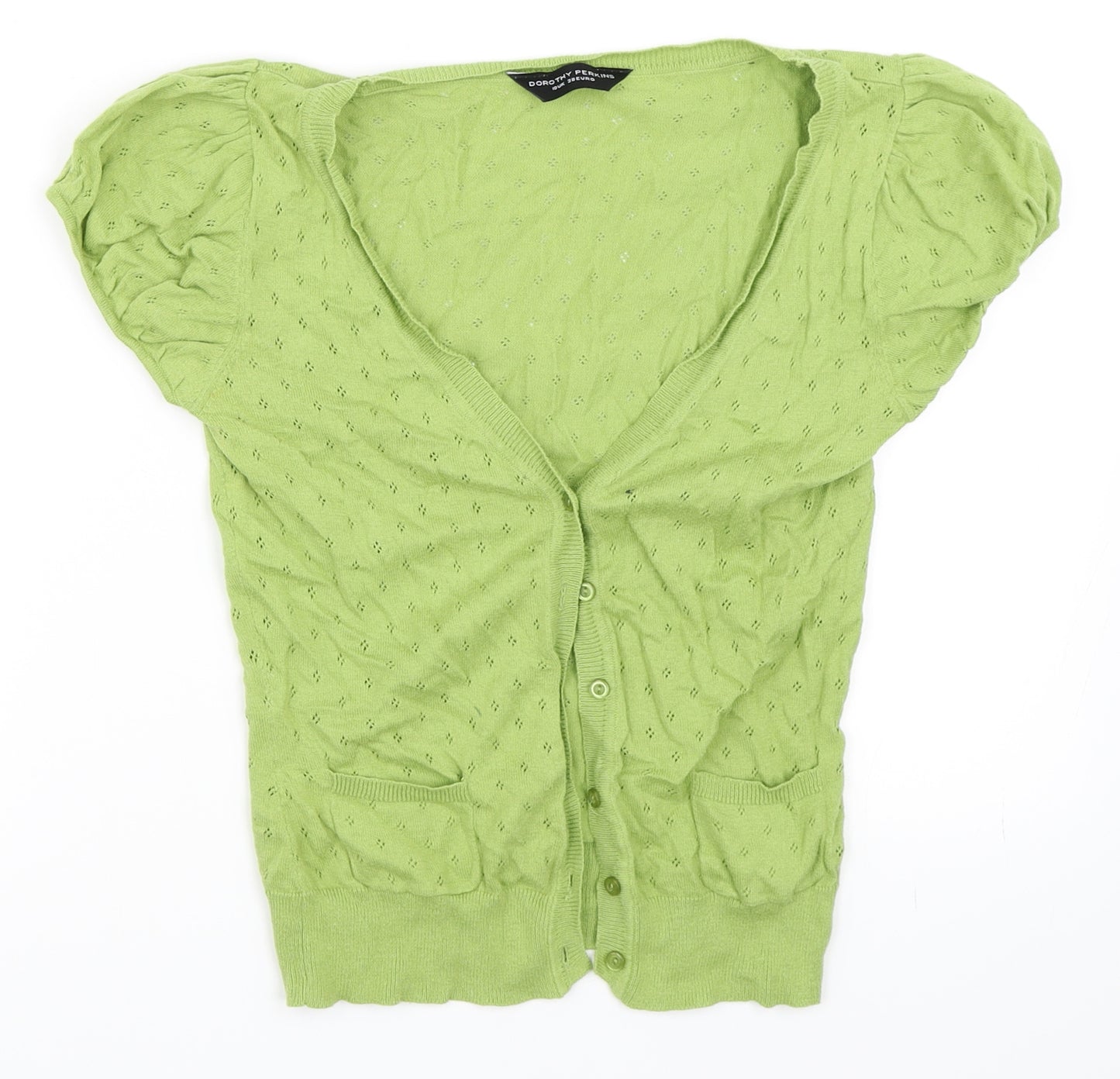 Dorothy Perkins Womens Green   Cardigan Jumper Size 10