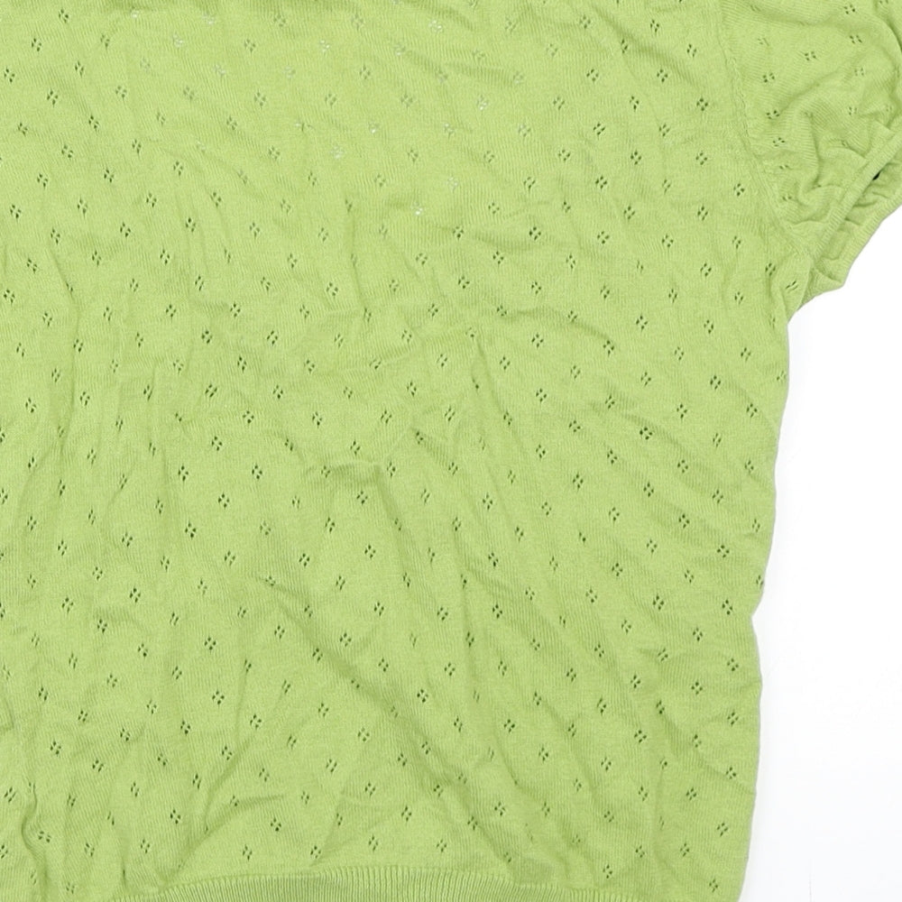 Dorothy Perkins Womens Green   Cardigan Jumper Size 10