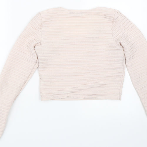 Select Womens Pink   Cropped T-Shirt Size 10