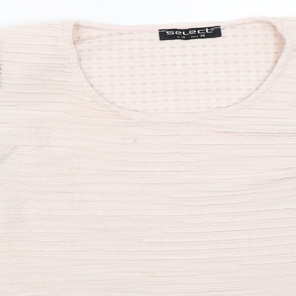 Select Womens Pink   Cropped T-Shirt Size 10