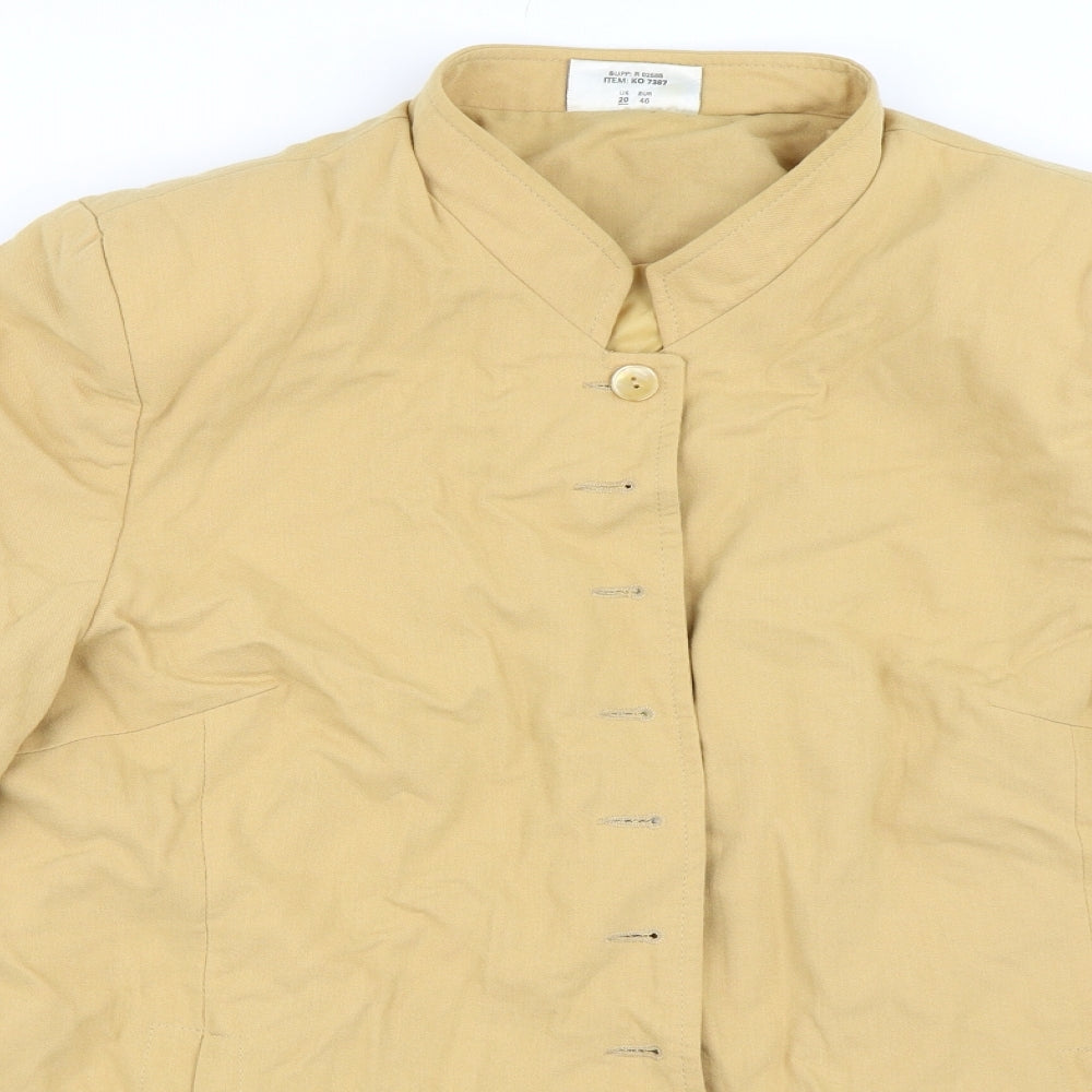 Style Repost Womens Yellow   Overcoat Coat Size 20
