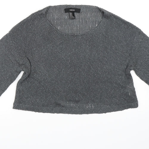 FOREVER 21 Womens Blue   Pullover Jumper Size M
