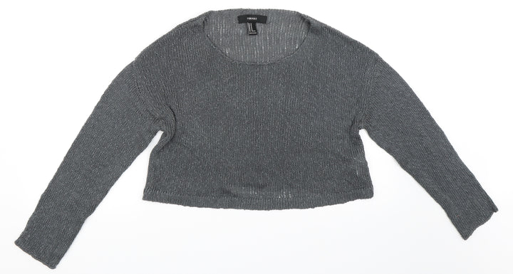 FOREVER 21 Womens Blue   Pullover Jumper Size M
