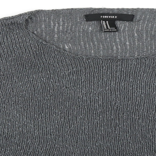 FOREVER 21 Womens Blue   Pullover Jumper Size M
