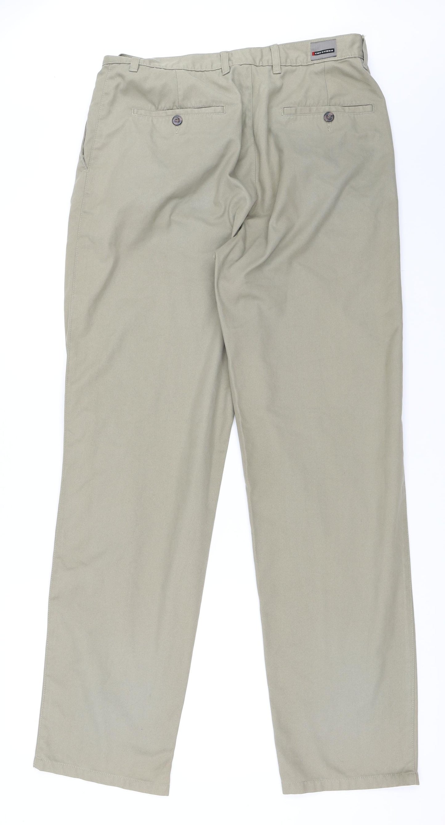 Ciro Citterio Mens Beige   Chino Trousers Size 34 in L33 in