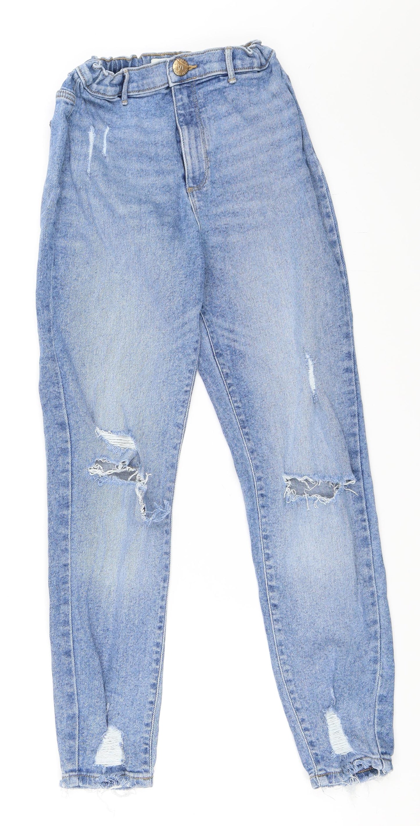 River Island Girls Blue  Denim Skinny Jeans Size 11 Years