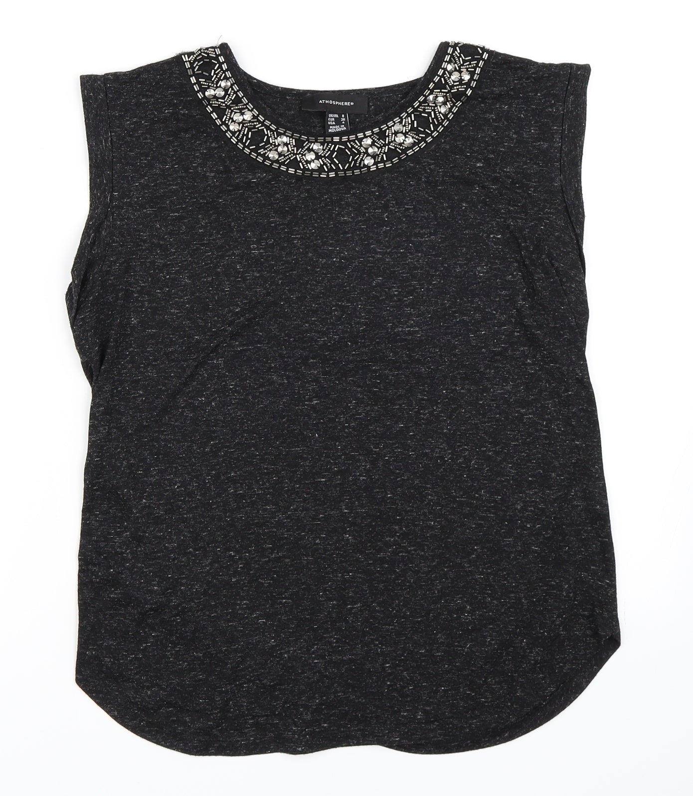 Atmosphere Womens Black   Basic Tank Size 8