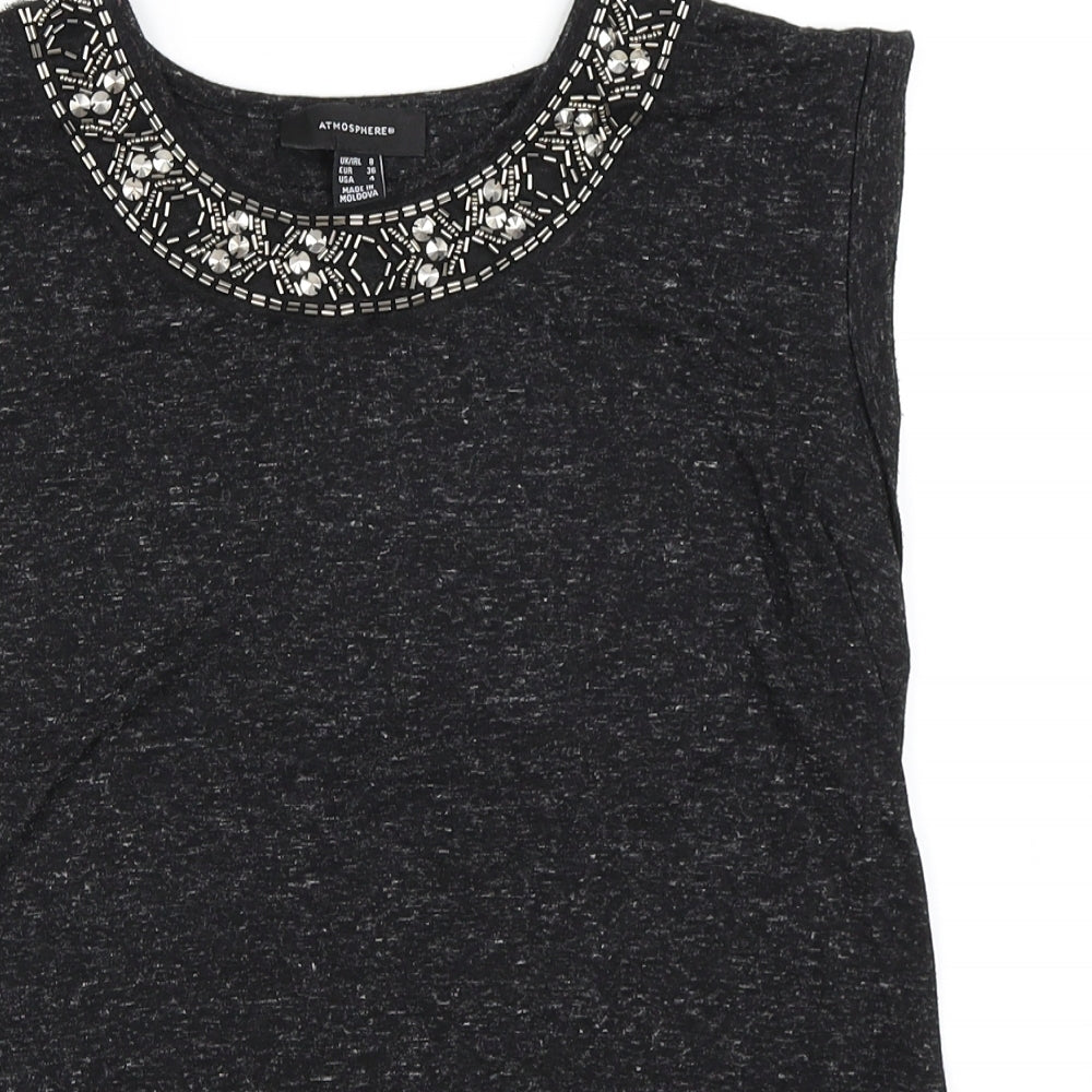 Atmosphere Womens Black   Basic Tank Size 8