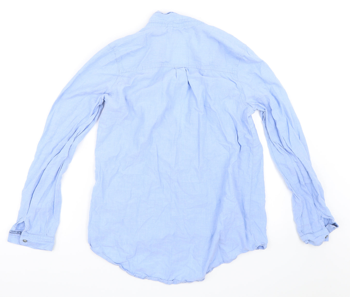 George Womens Blue   Basic Button-Up Size 10