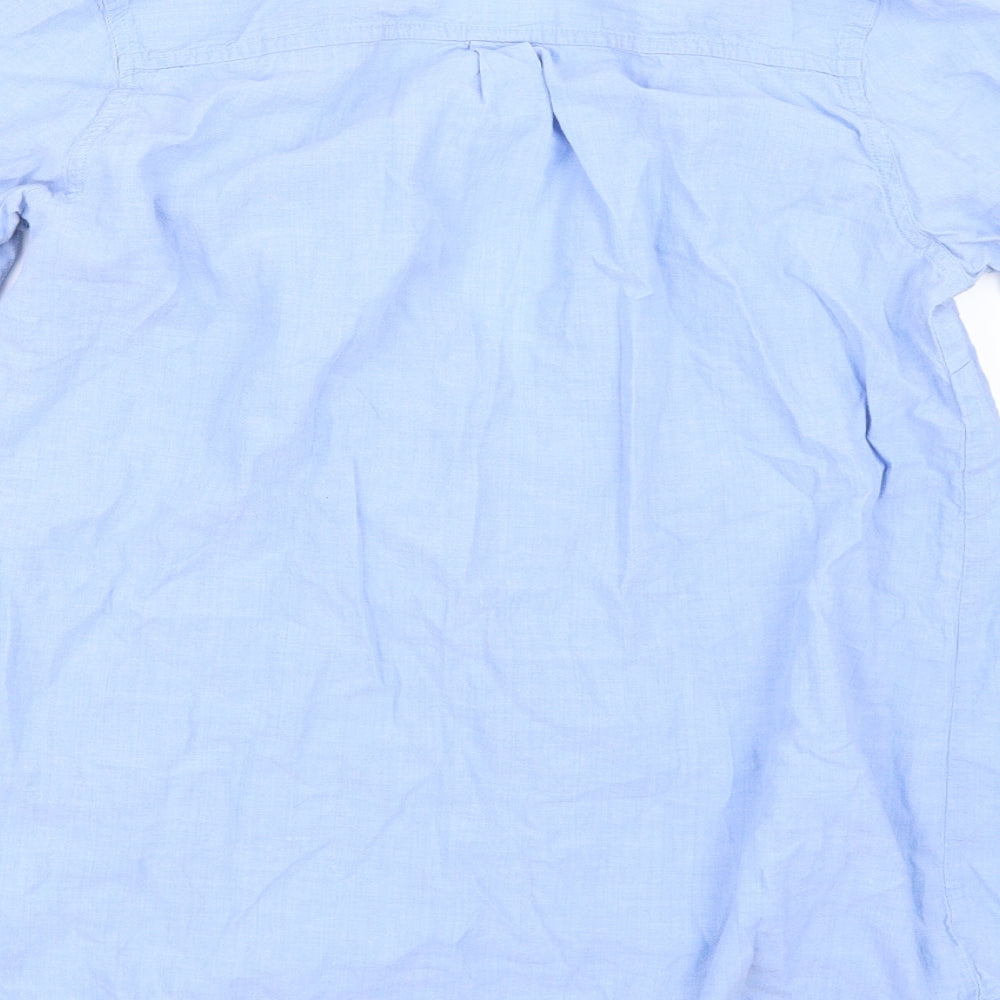 George Womens Blue   Basic Button-Up Size 10