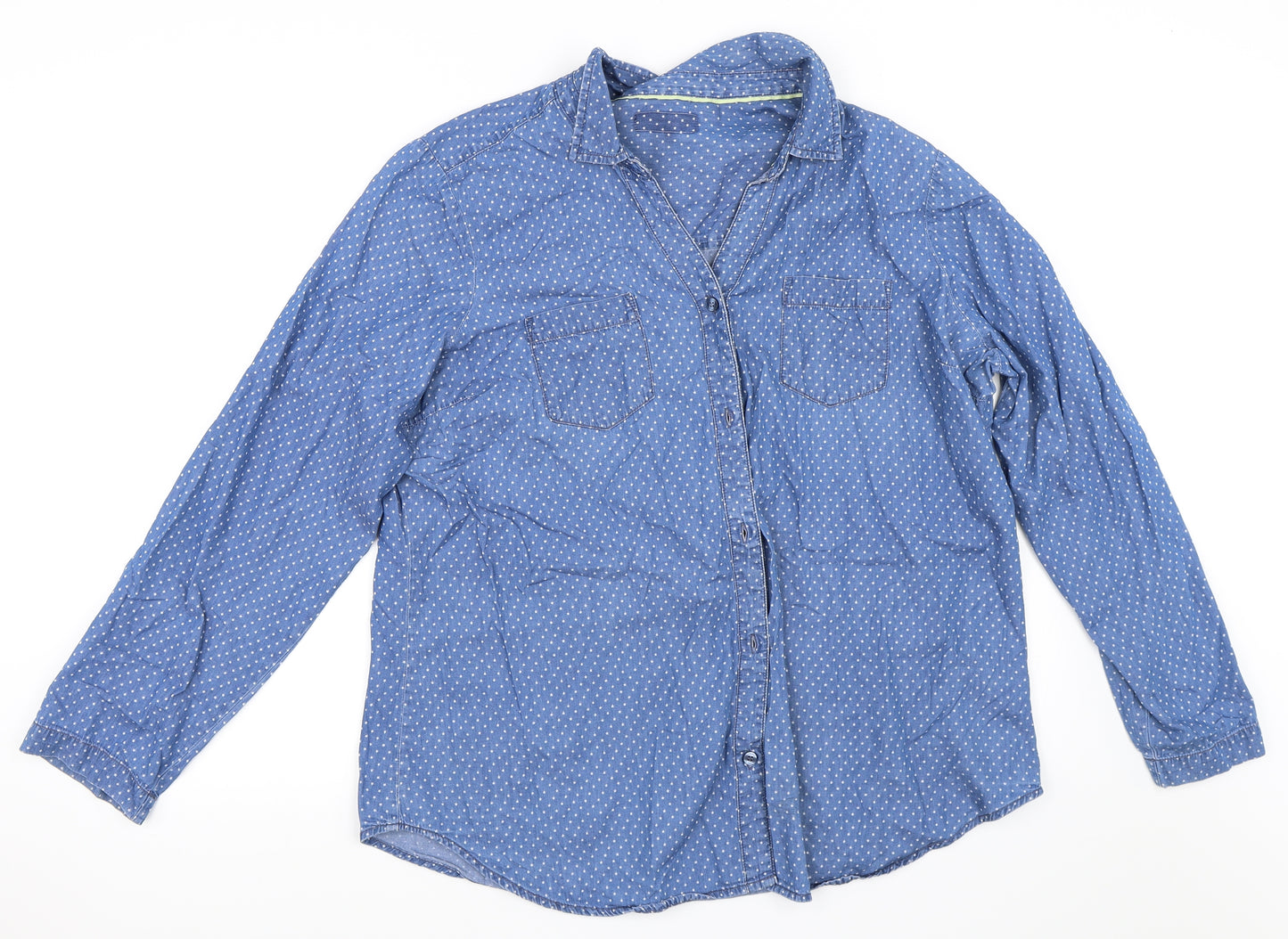 NEXT Womens Blue   Basic Button-Up Size 20