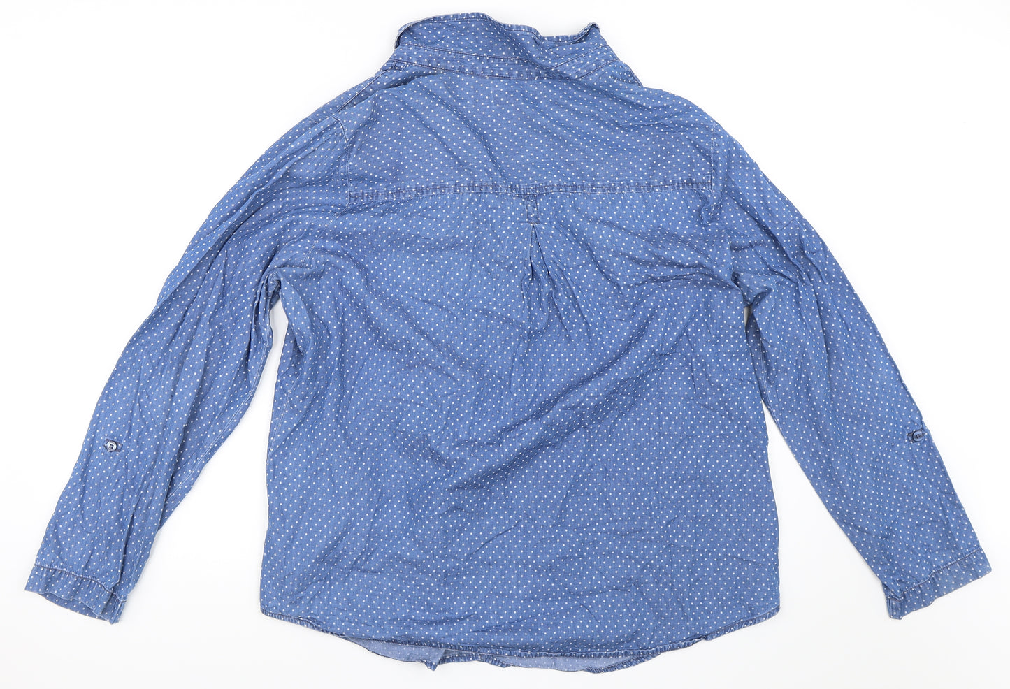 NEXT Womens Blue   Basic Button-Up Size 20