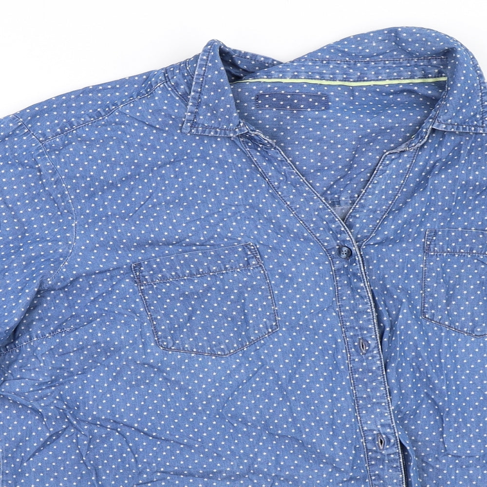 NEXT Womens Blue   Basic Button-Up Size 20
