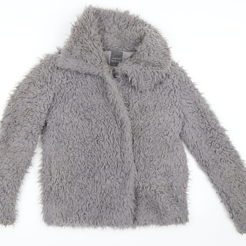 Primark Womens Grey   Jacket Coat Size 4