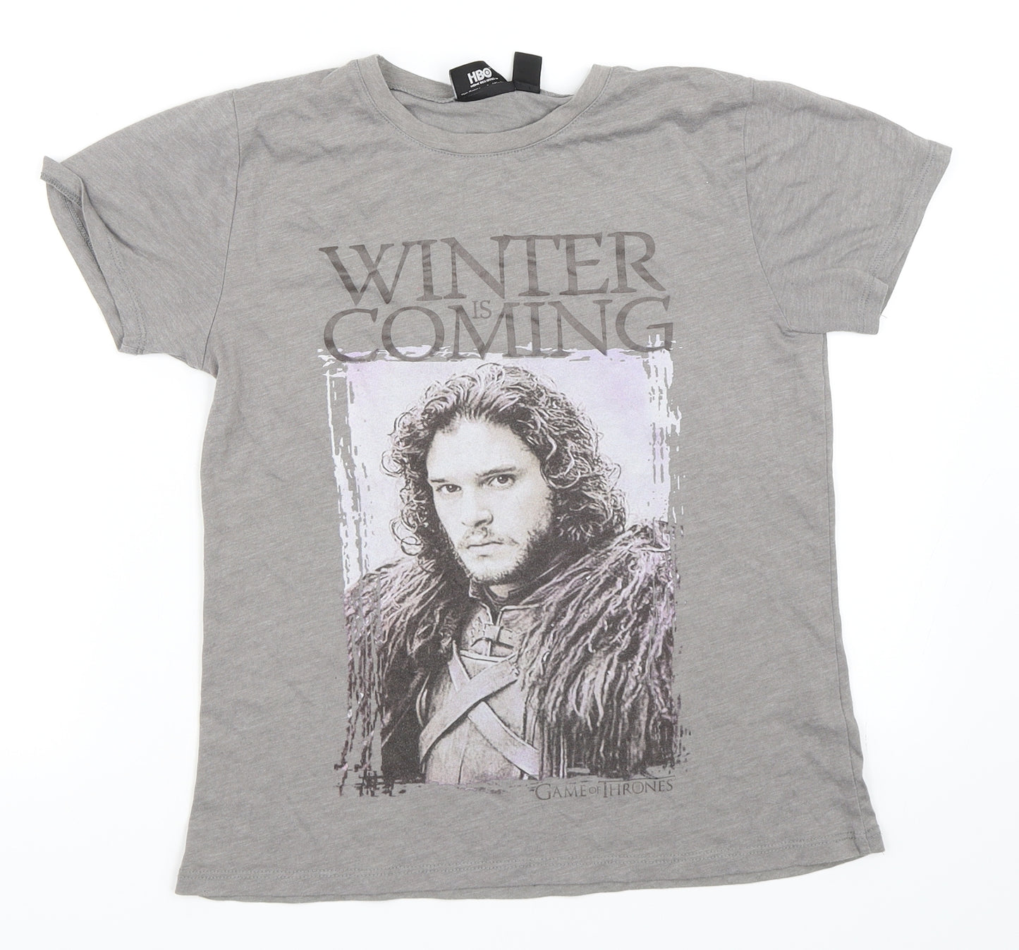 Game Of Thrones Womens Grey   Basic T-Shirt Size 6  - Game Of Thrones