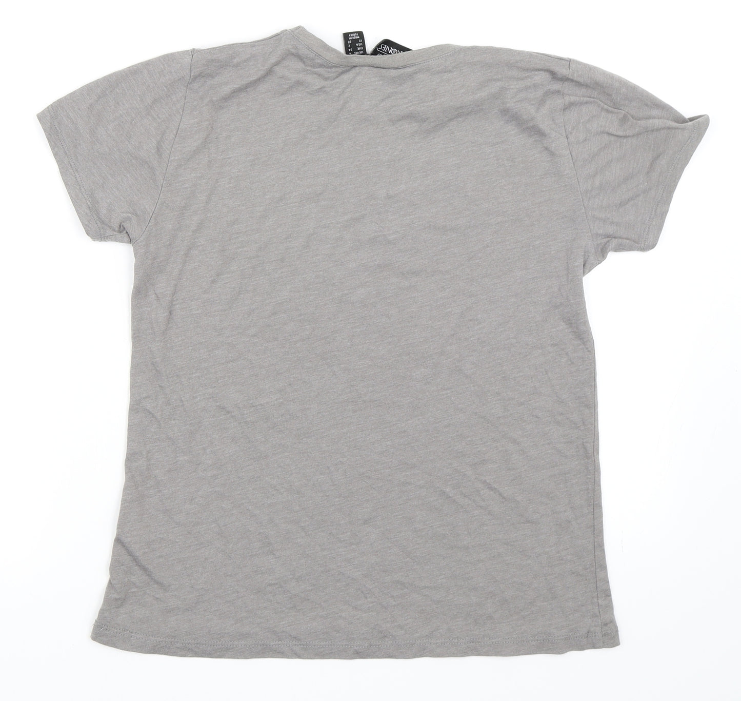 Game Of Thrones Womens Grey   Basic T-Shirt Size 6  - Game Of Thrones