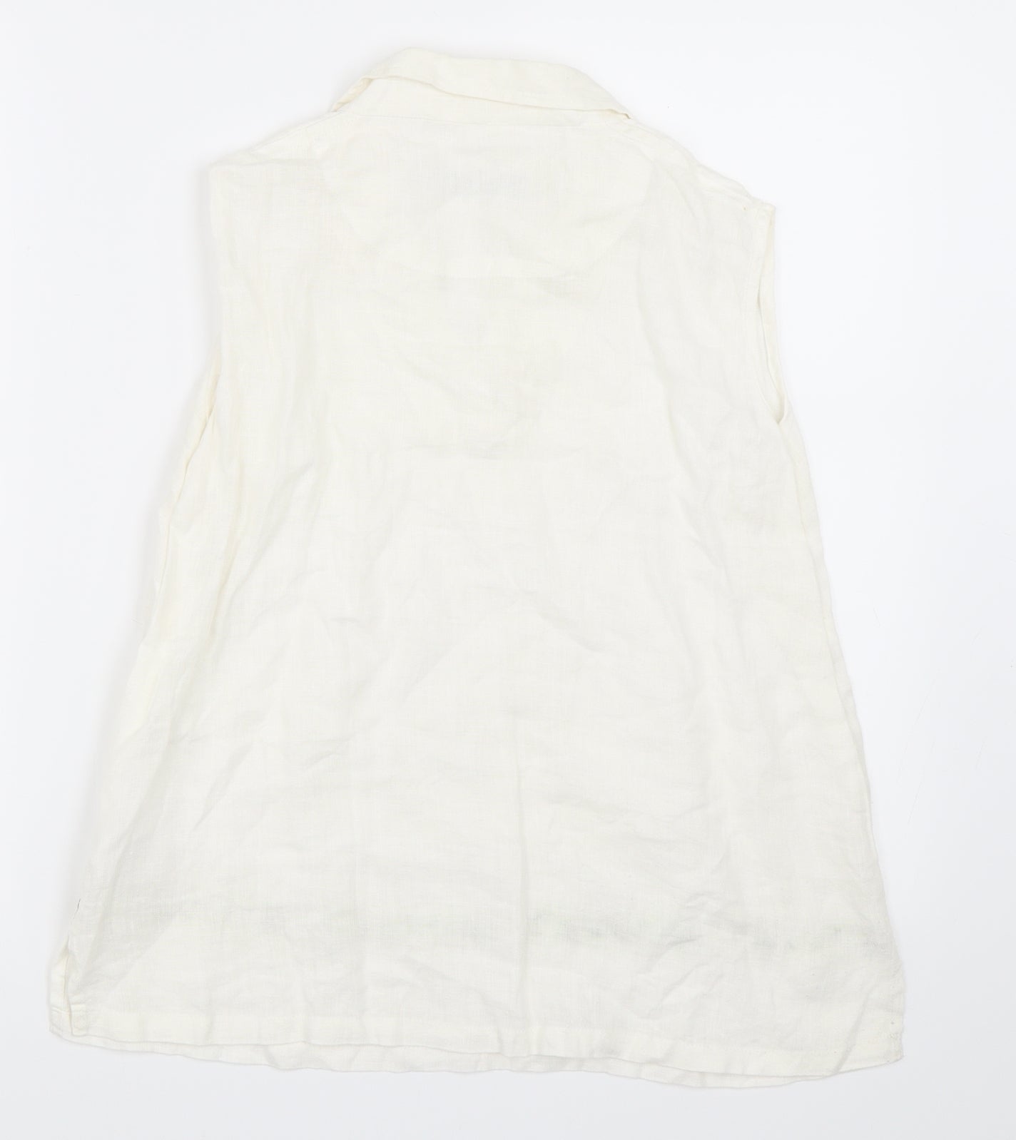 Preworn Womens Ivory   Basic Blouse Size 16