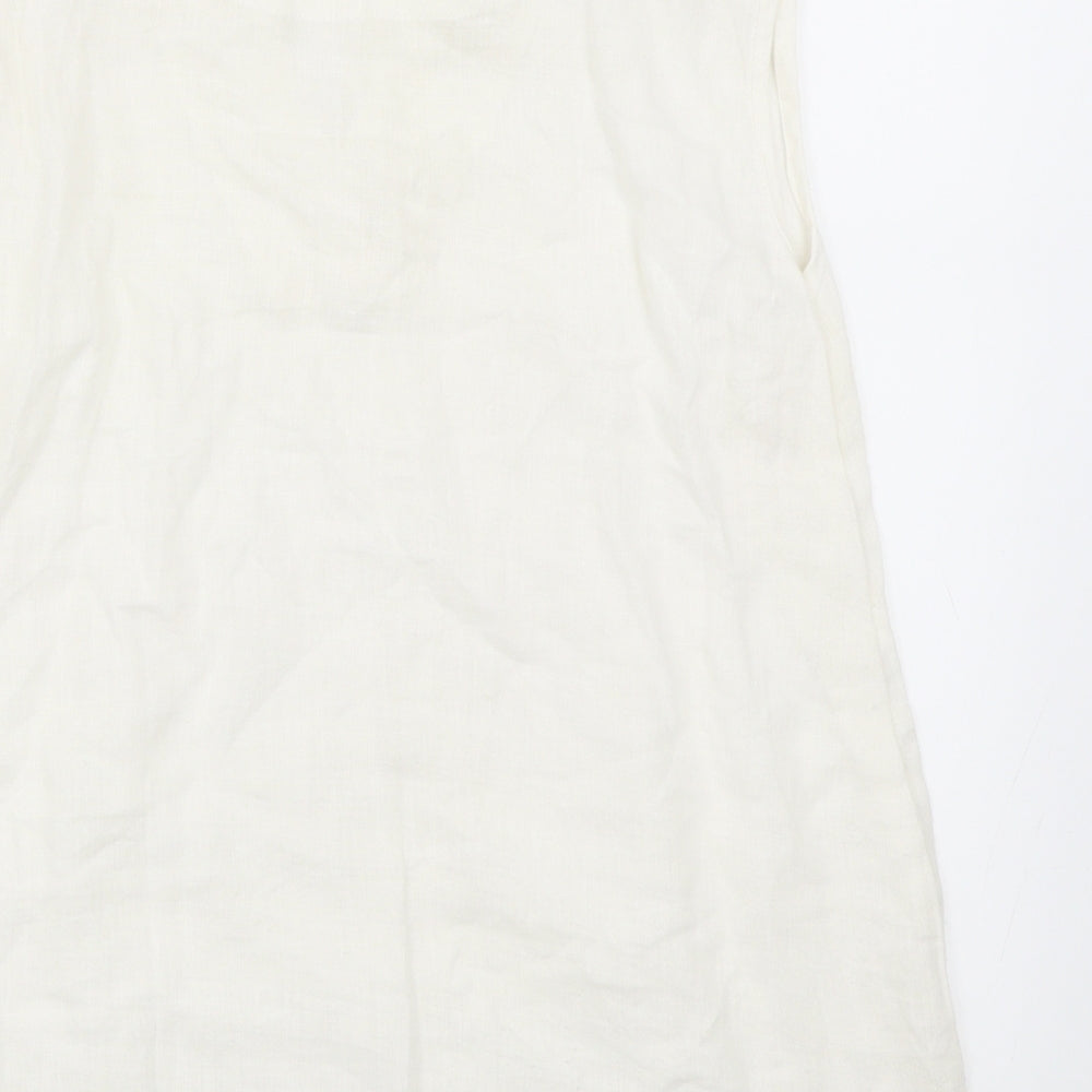 Preworn Womens Ivory   Basic Blouse Size 16