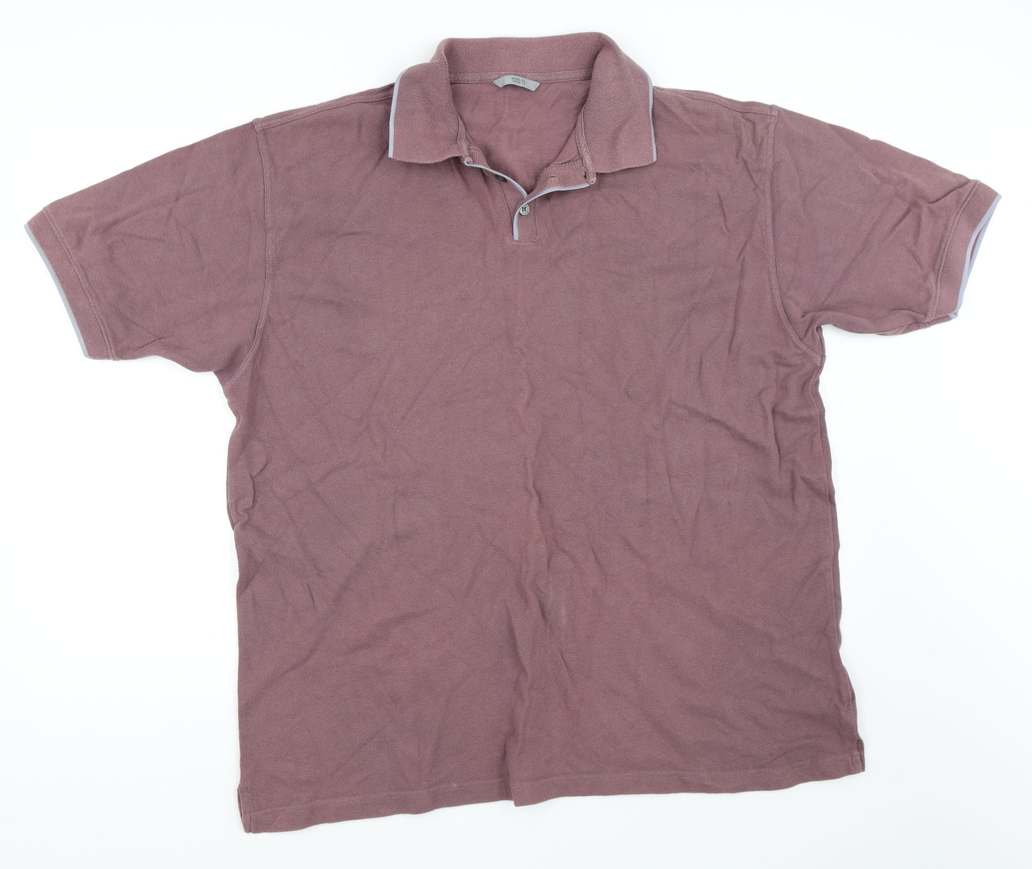Marks and Spencer Mens Purple    Polo Size XL