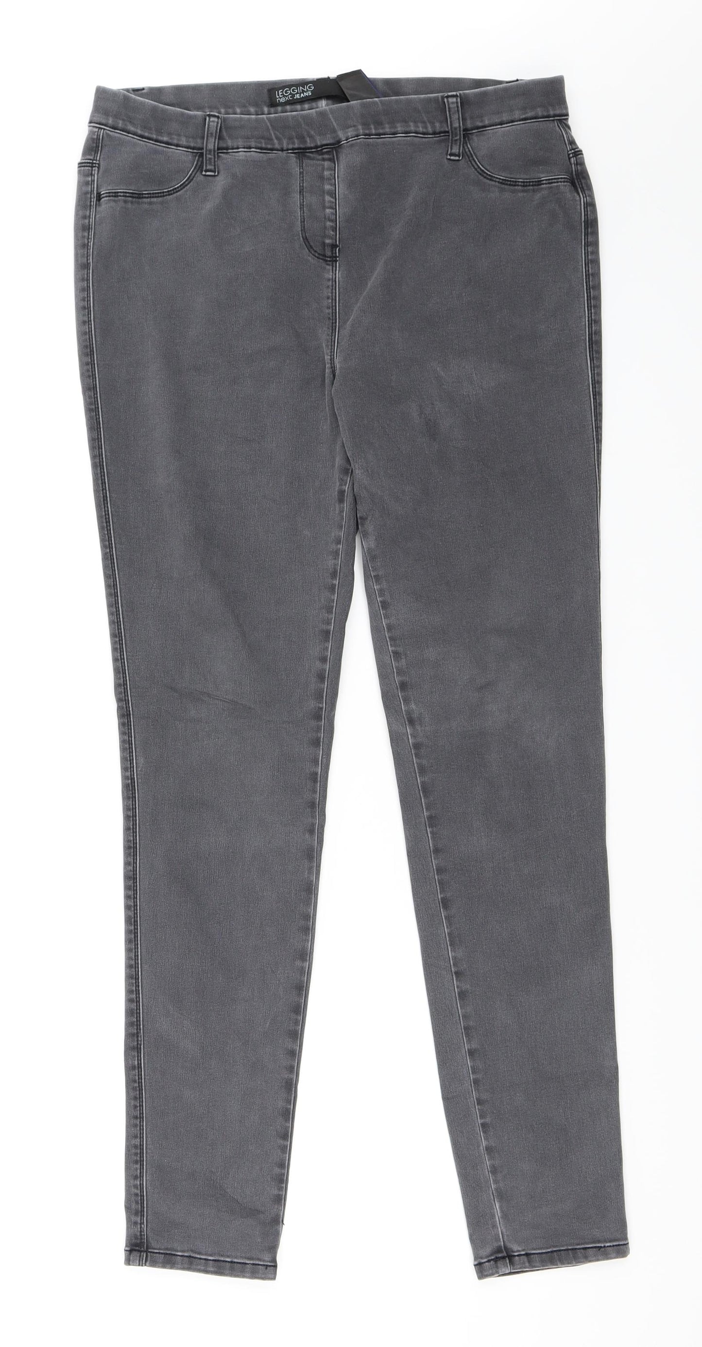NEXT Womens Grey   Jegging Jeans Size 16 L29 in