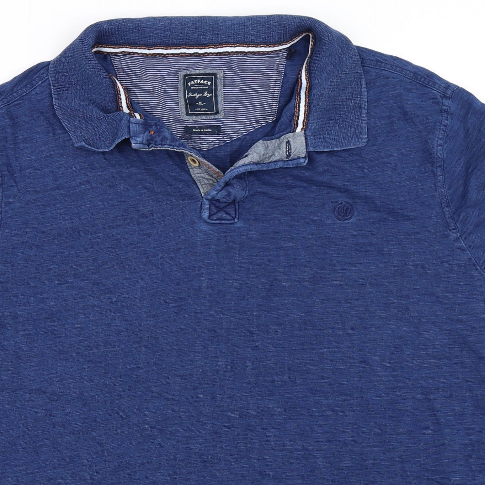 Fat Face Mens Blue    Polo Size XL
