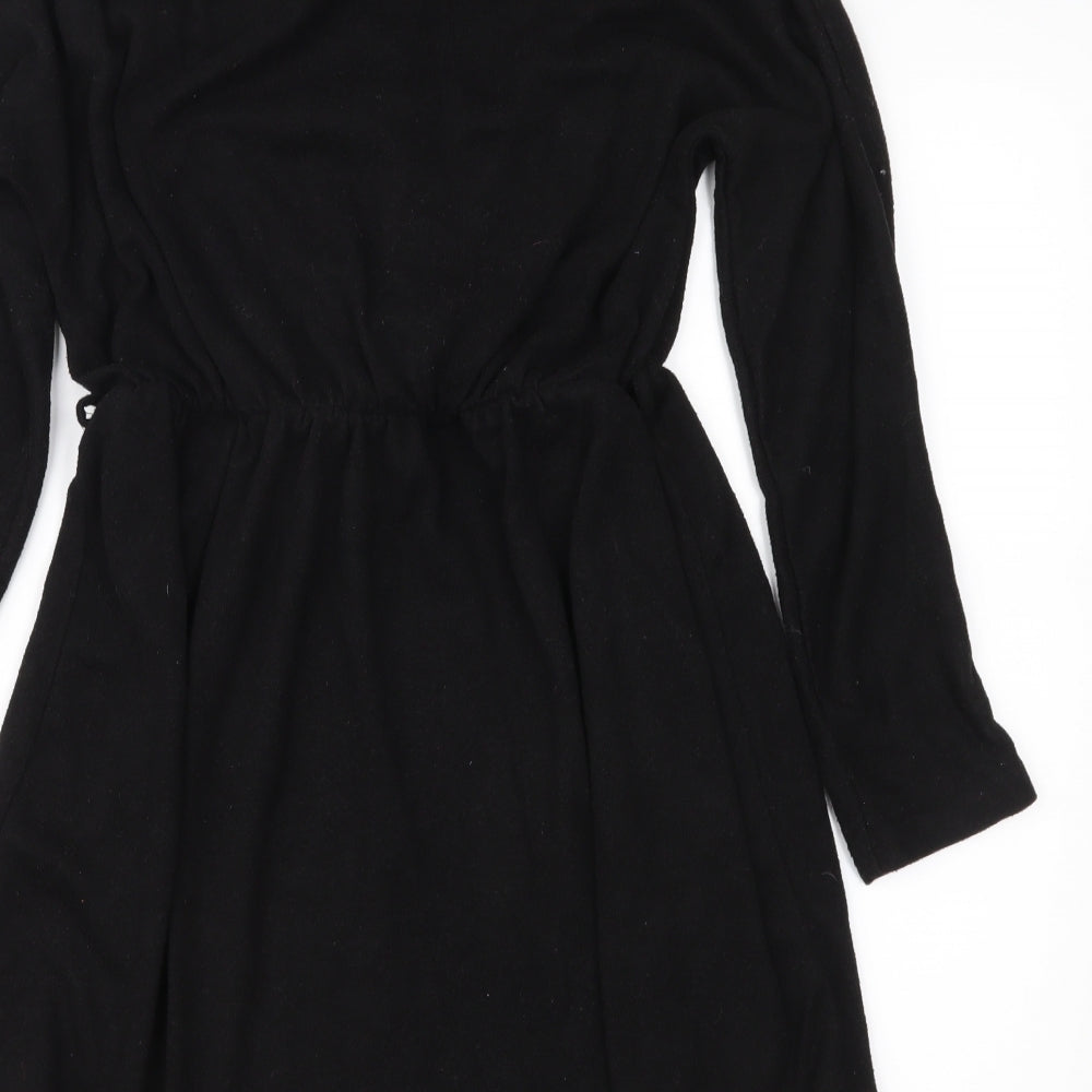 Boohoo Womens Black  Knit Fit & Flare  Size 12