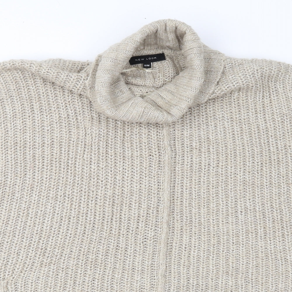 New Look Womens Beige  Knit Pullover Jumper Size S