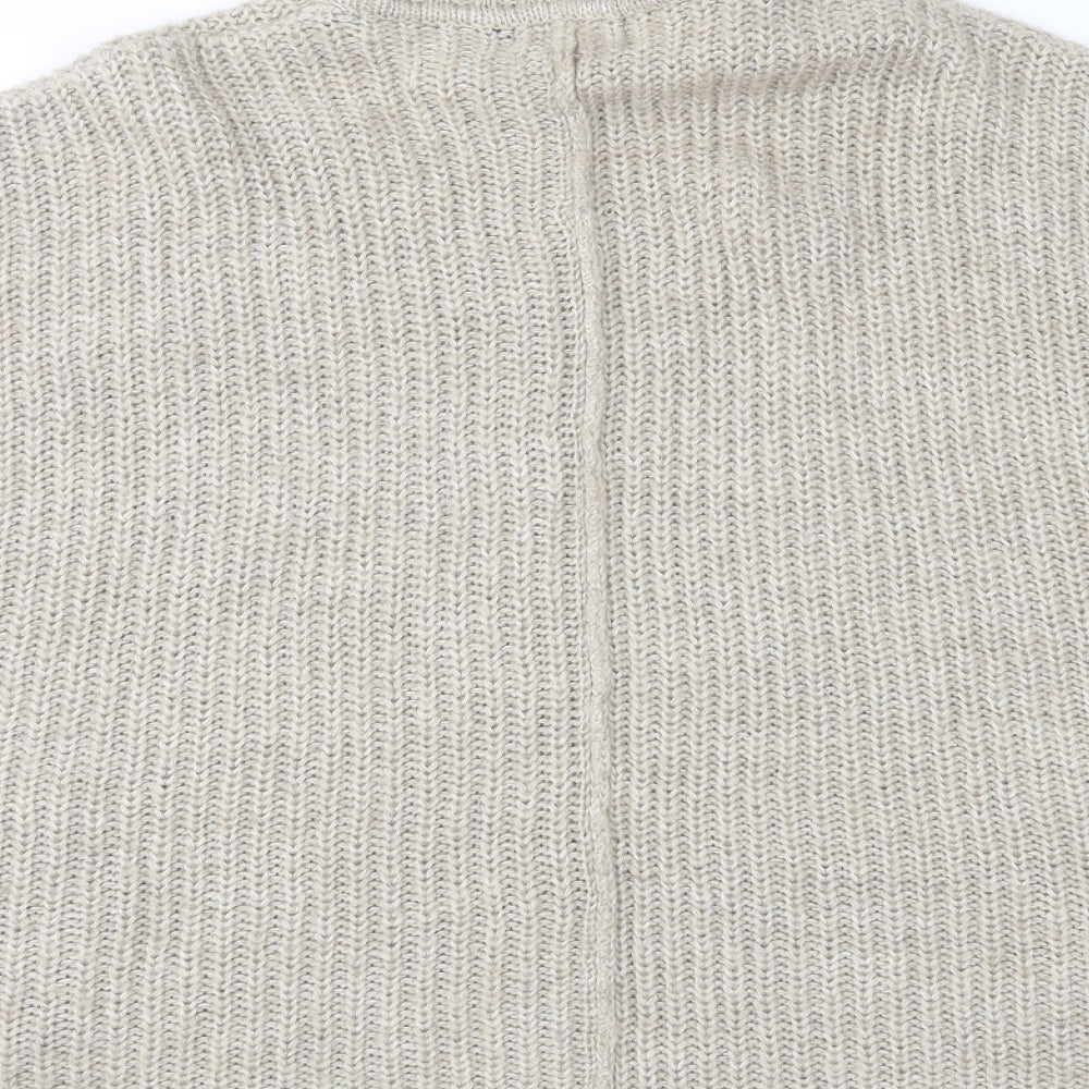 New Look Womens Beige  Knit Pullover Jumper Size S
