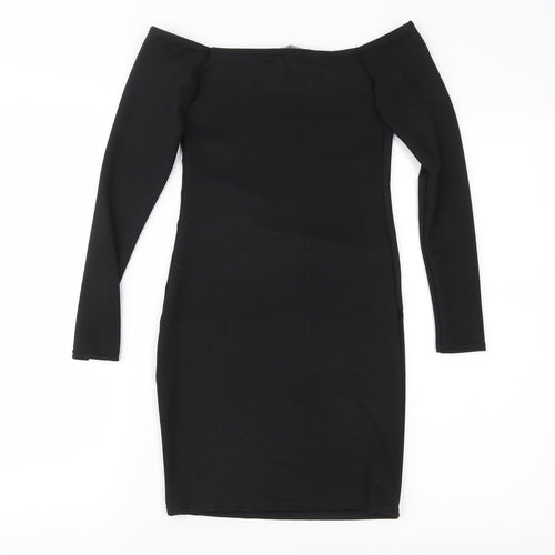 PRETTYLITTLETHING Womens Black   Sheath  Size 4