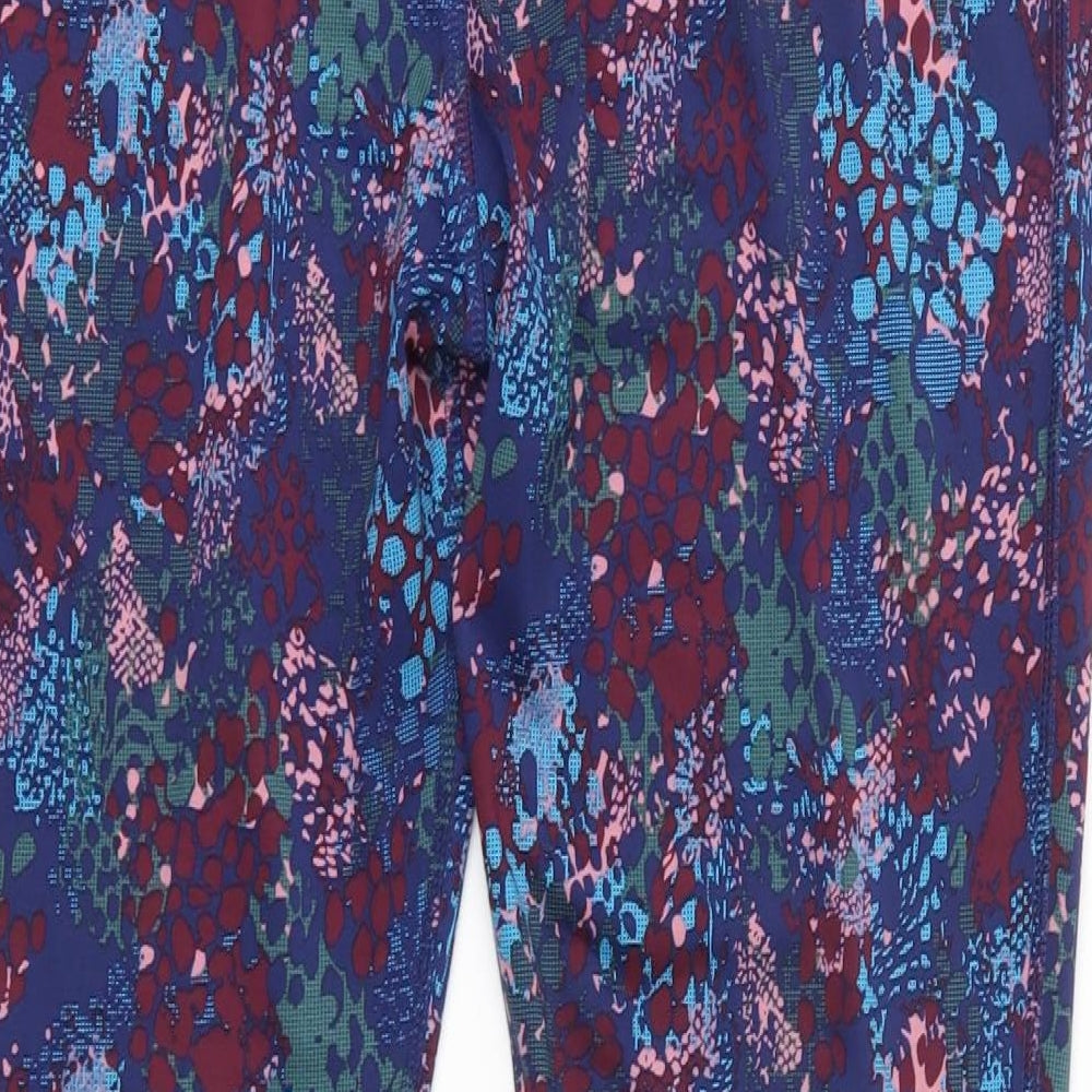 TU Womens Black Camouflage  Compression Leggings Size 14 L26 in