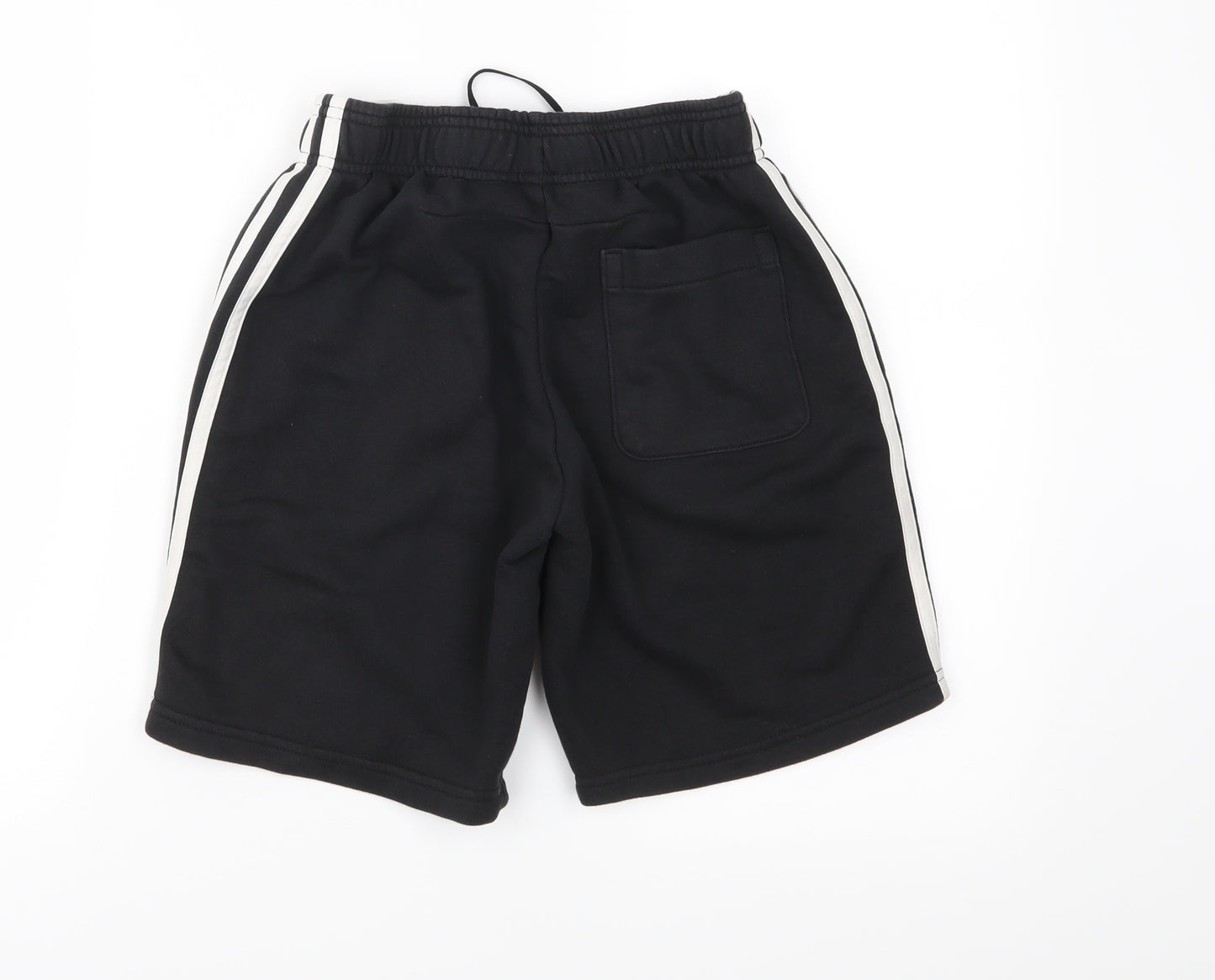 adidas Boys Black  Jersey Sweat Shorts Size 11-12 Years
