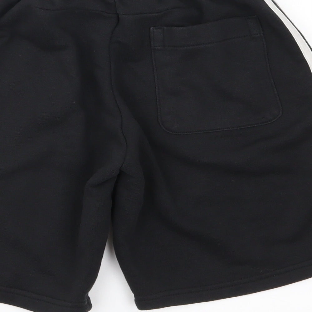 adidas Boys Black  Jersey Sweat Shorts Size 11-12 Years