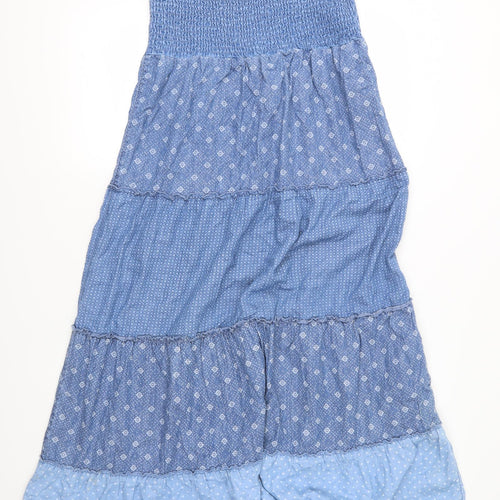 George Girls Black Floral Denim Maxi  Size 13-14 Years