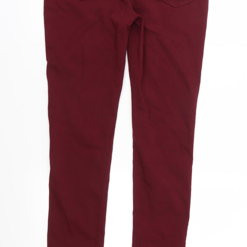 V&F Womens Red  Denim Jegging Jeans Size 12 L30 in