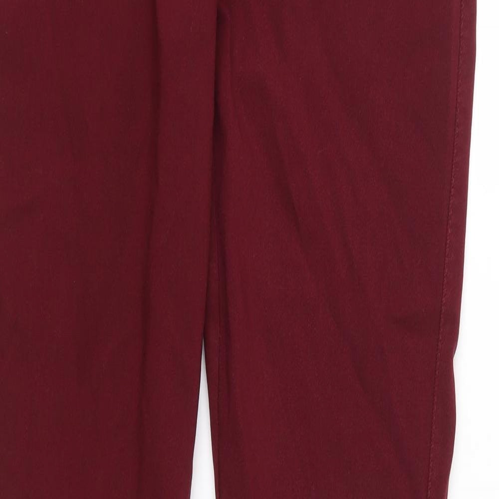 V&F Womens Red  Denim Jegging Jeans Size 12 L30 in