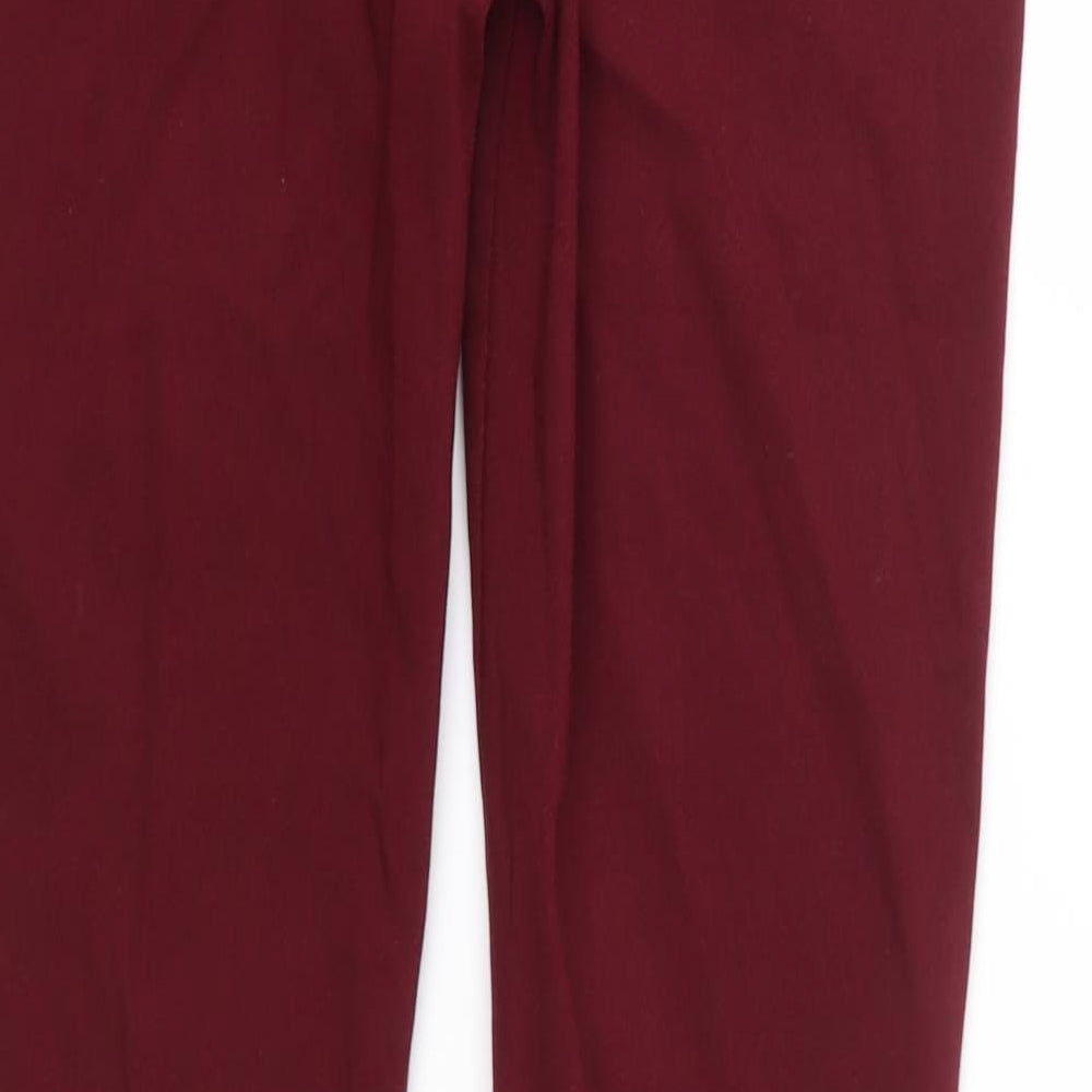 V&F Womens Red  Denim Jegging Jeans Size 12 L30 in