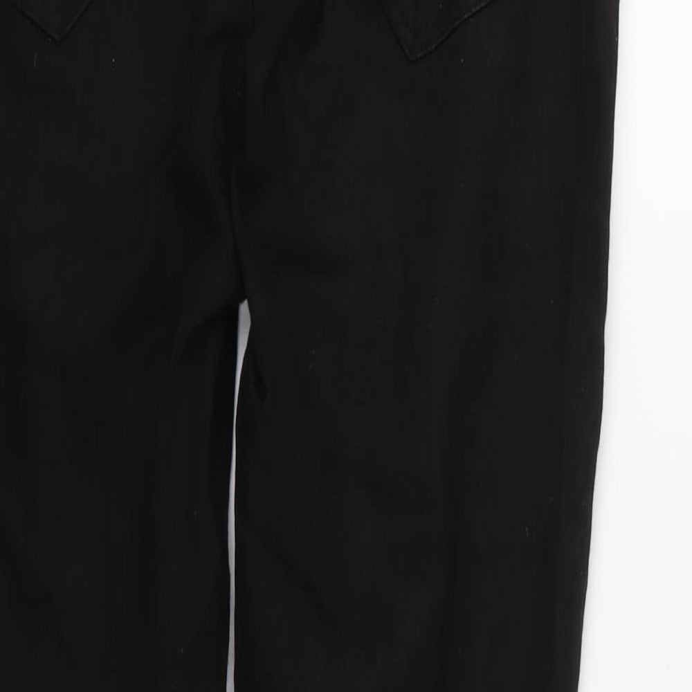Denim & Co. Womens Black  Denim Jegging Jeans Size 8 L32 in