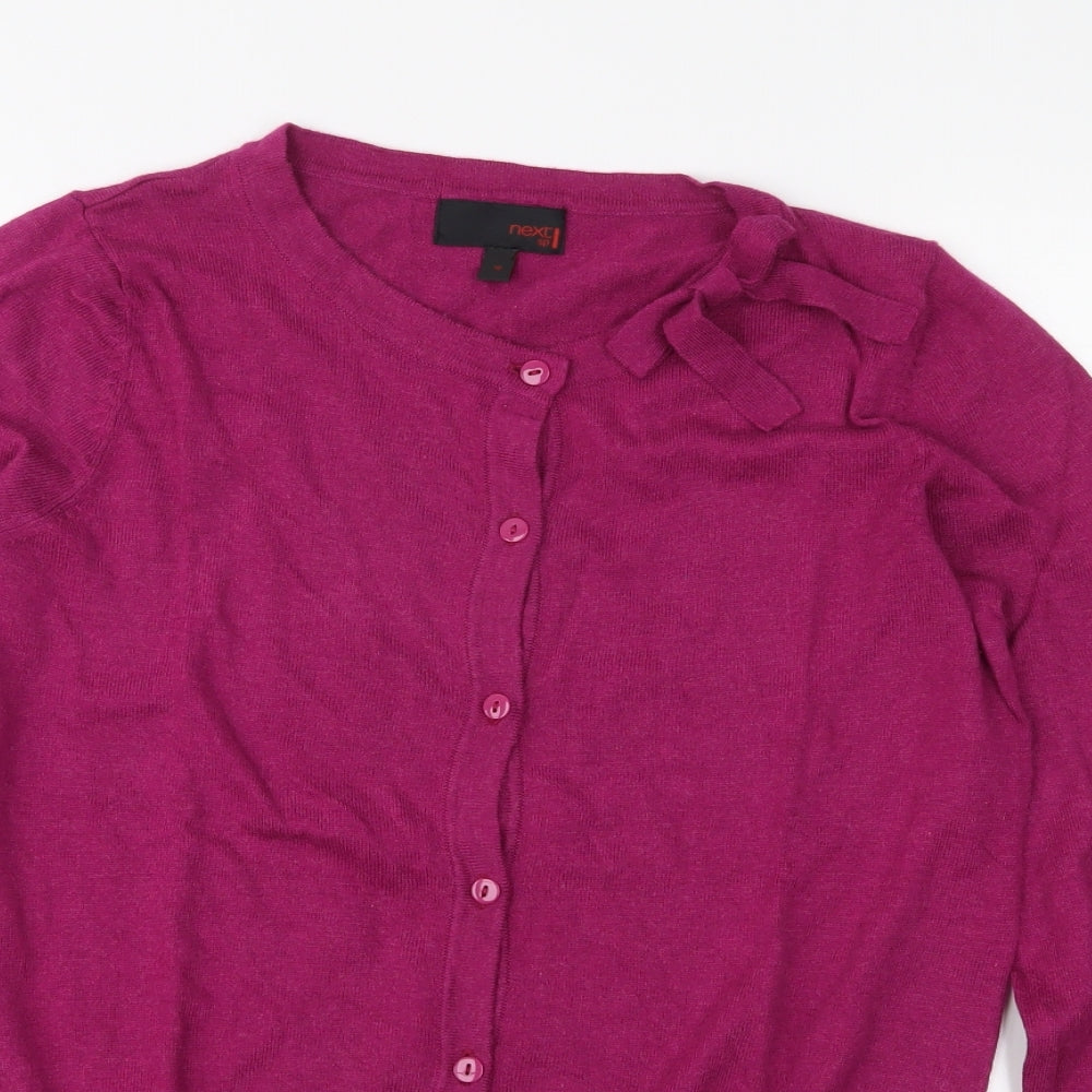 NEXT Womens Purple  Knit Cardigan Jumper Size 10