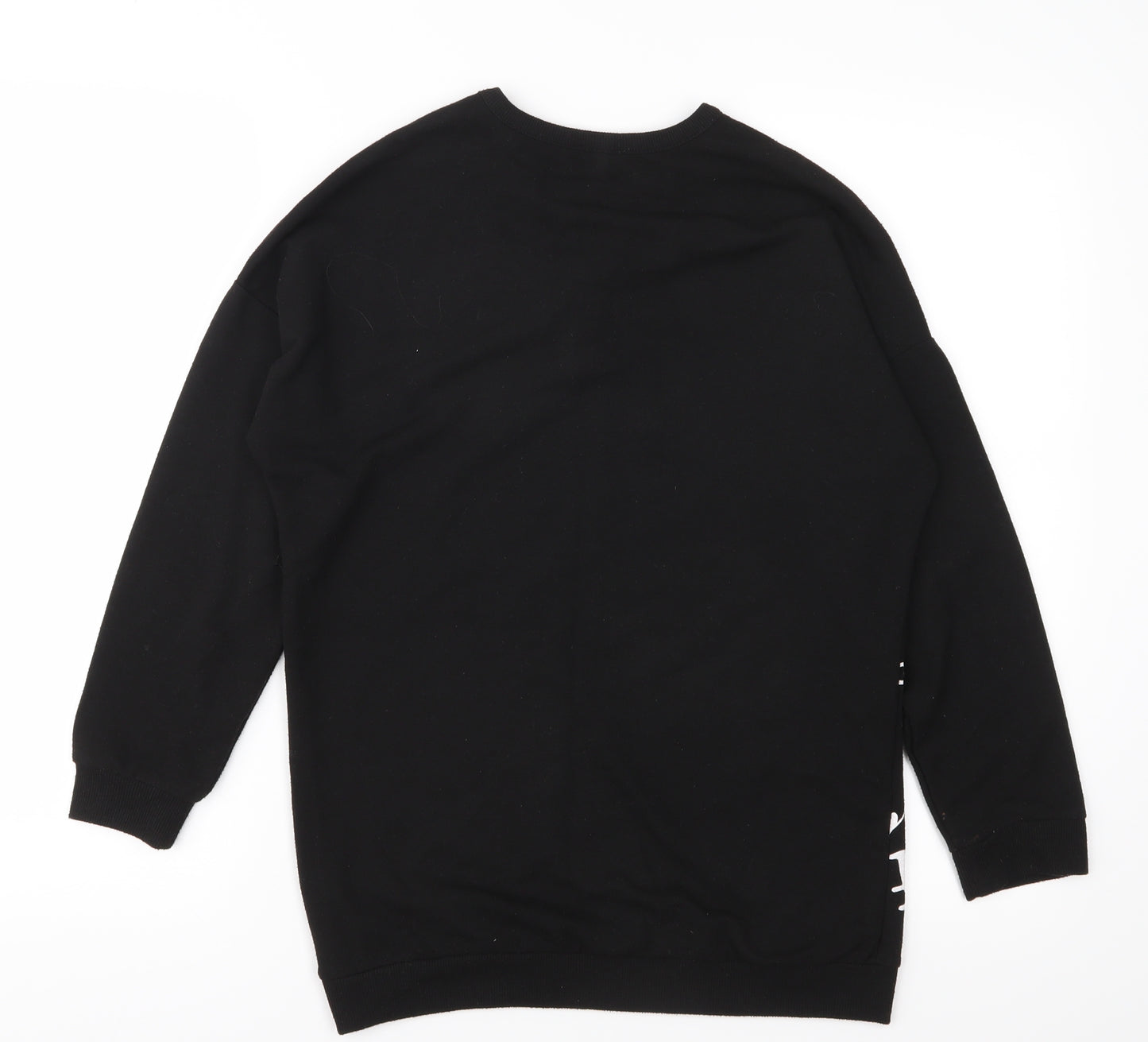 River Island Girls Black  Jersey Pullover Sweatshirt Size 9-10 Years