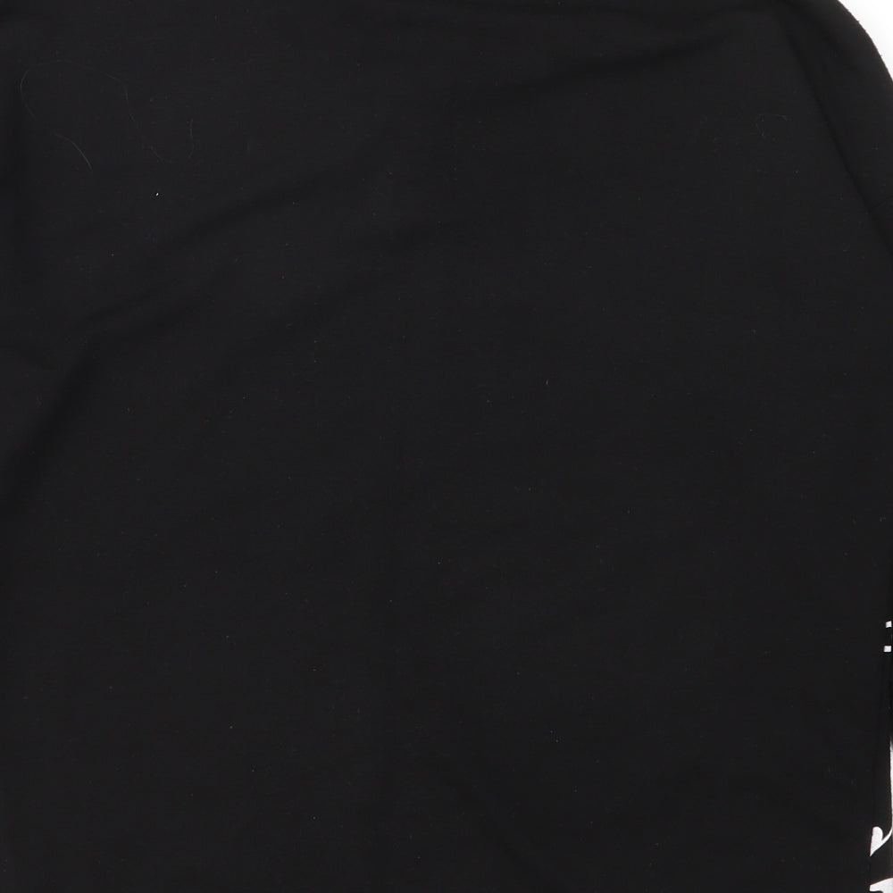 River Island Girls Black  Jersey Pullover Sweatshirt Size 9-10 Years