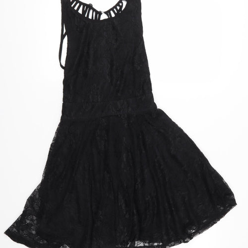 Wyldr Womens Black  Lace Fit & Flare  Size XS