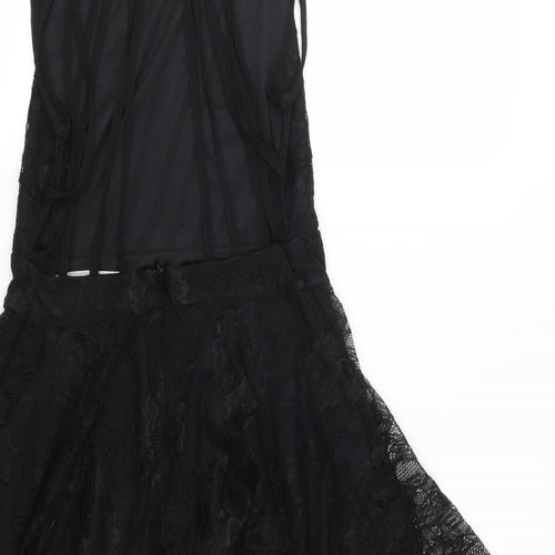 Wyldr Womens Black  Lace Fit & Flare  Size XS