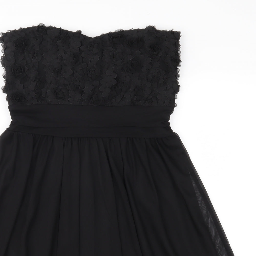 Jane Norman Womens Black  Mesh Fit & Flare  Size 10