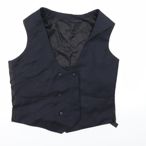 ASOS Mens Blue   Jacket Suit Waistcoat Size 44