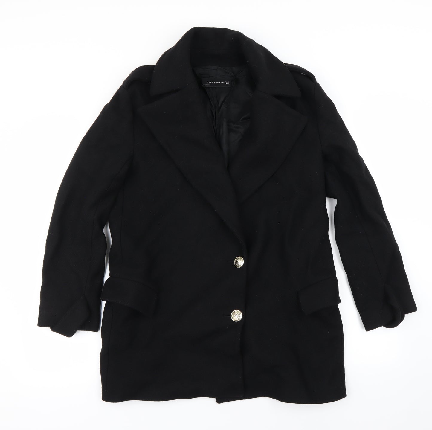 Zara Womens Black   Jacket Coat Size M