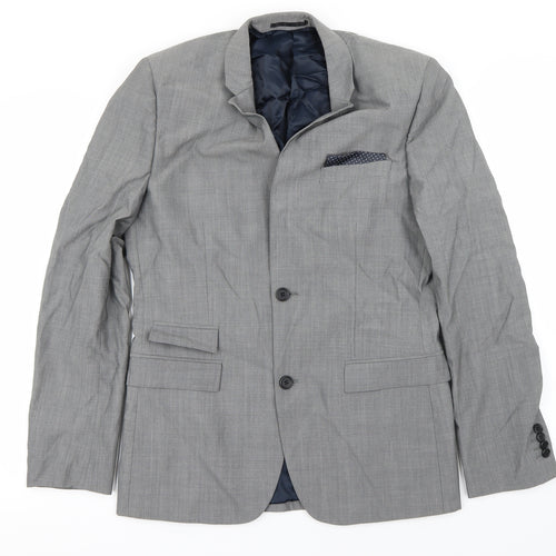 Topman Mens Grey   Jacket Blazer Size 38