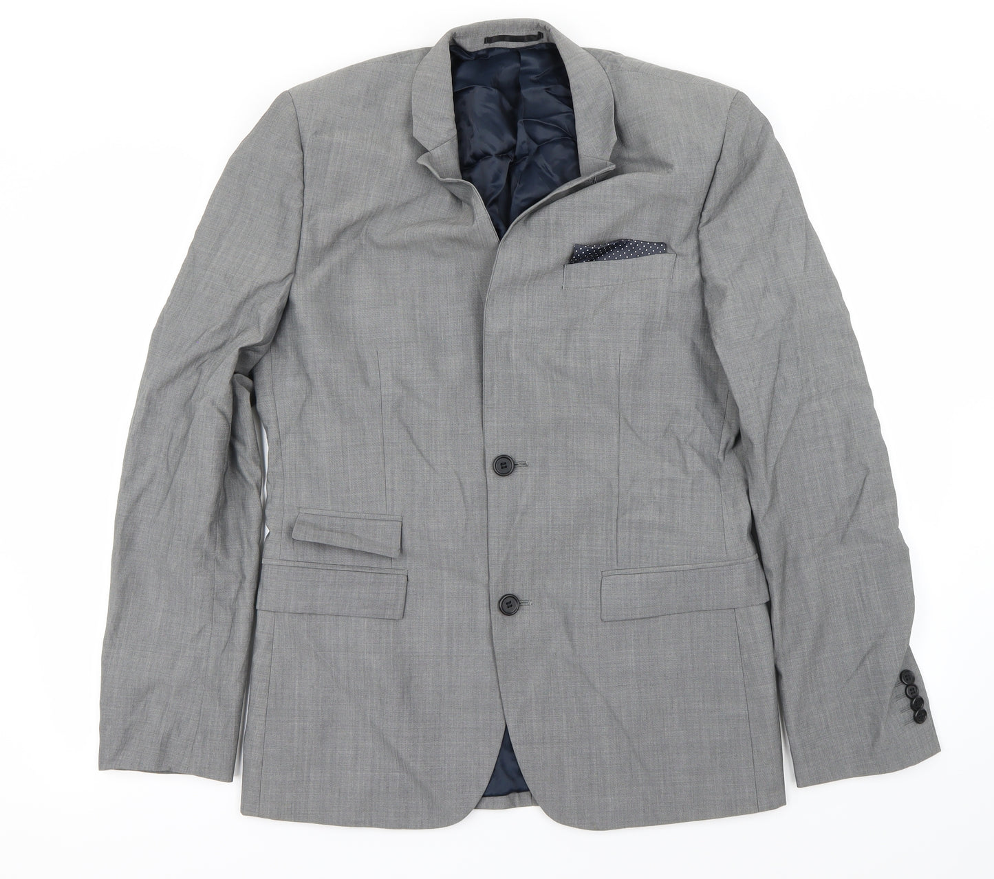 Topman Mens Grey   Jacket Blazer Size 38